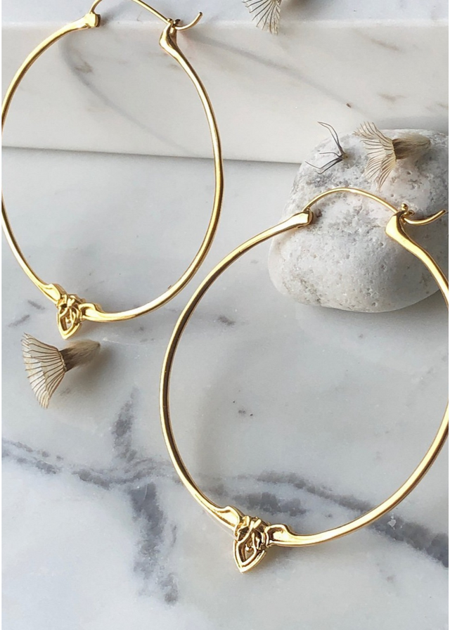 Minimalist Hoops in Gold