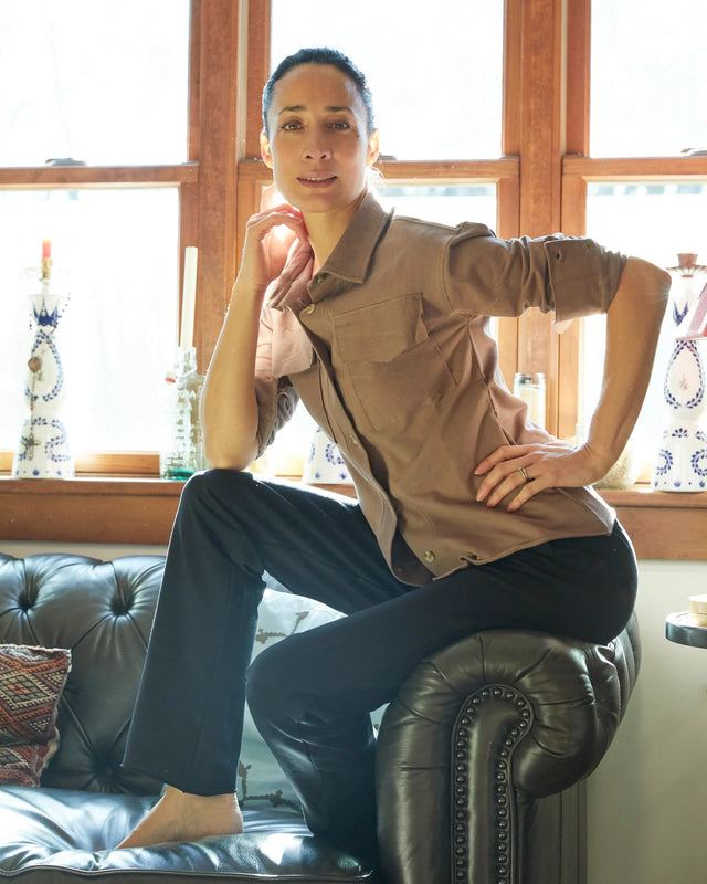 Ava Jacket in Bronzite - Veneka-Sustainable-Ethical-Jackets-YesAnd Drop Ship
