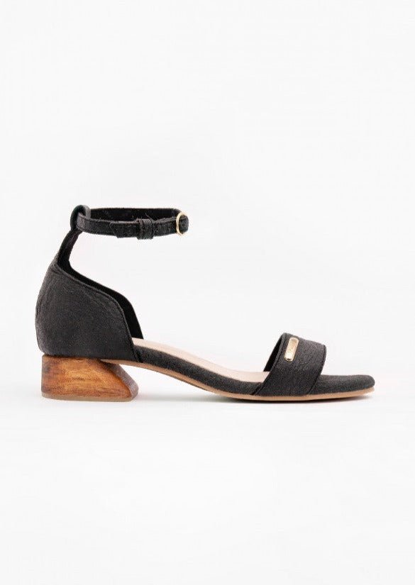 Chicago Heels in Charcoal - Veneka-Sustainable-Ethical-Other-1 People Drop Ship