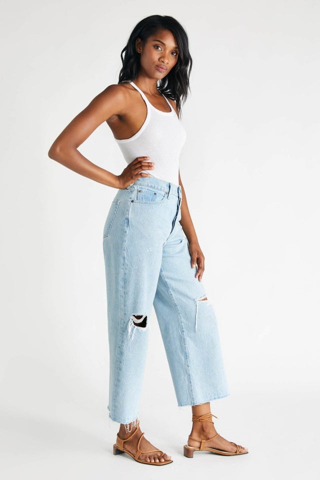 Devon Crop in Mojave River - Veneka-Sustainable-Ethical-Bottoms-Etica Denim Drop Ship