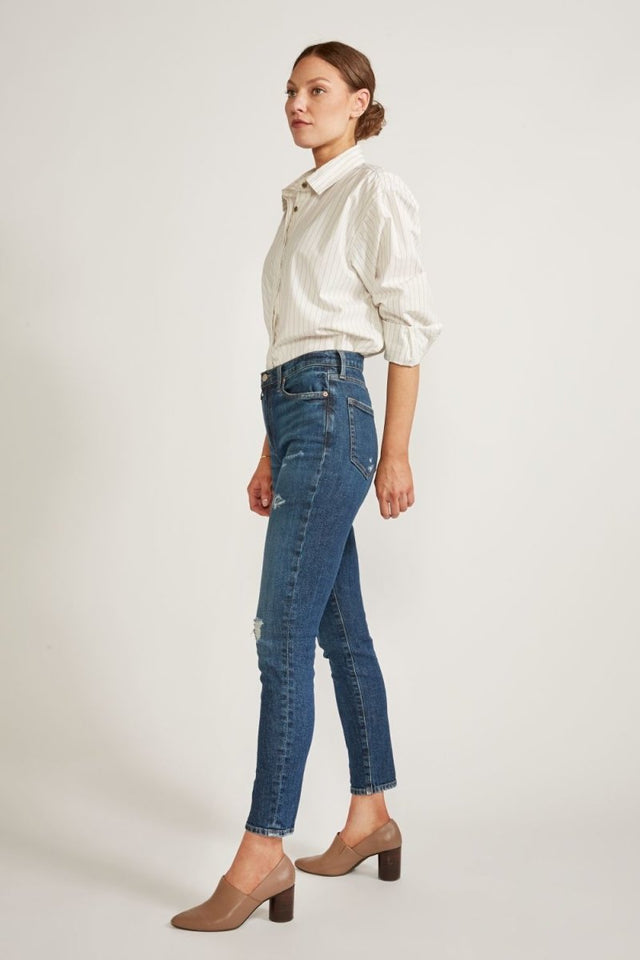 Giselle Mid Rise Skinny in Elder Creek - Veneka-Sustainable-Ethical-Bottoms-Etica Denim Drop Ship