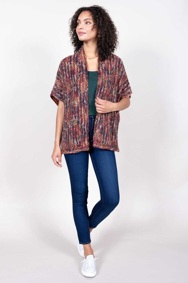 Hand Dyed Chinchero Kimono - Veneka-Sustainable-Ethical-Jackets-Indigenous Drop Ship