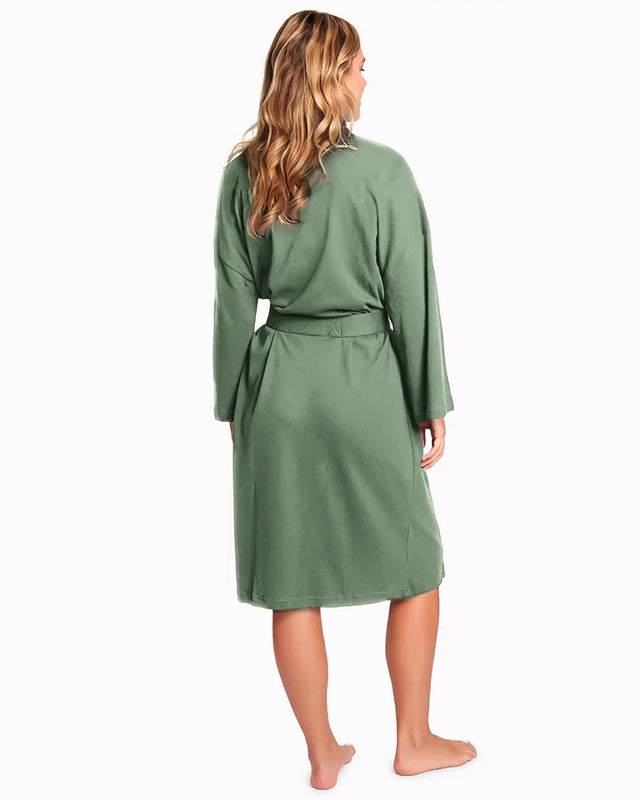 Knocking Knit Robe in Sea - Veneka-Sustainable-Ethical-Home-YesAnd Drop Ship