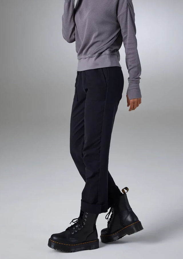 Maryn Pant in Onyx - Veneka-Sustainable-Ethical-Bottoms-YesAnd Drop Ship