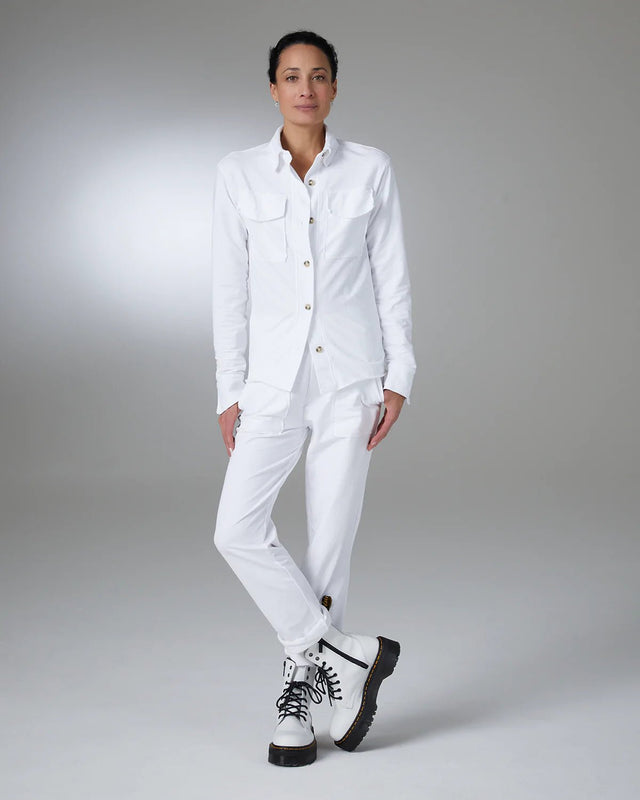 Maryn Pant in Pearl - Veneka-Sustainable-Ethical-Bottoms-YesAnd Drop Ship