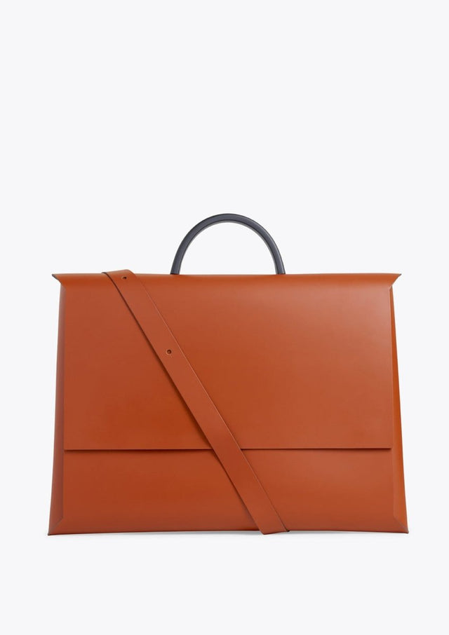 Origami Portfolio in Cognac - Veneka-Sustainable-Ethical-Bag-HEMINCUFF Drop Ship