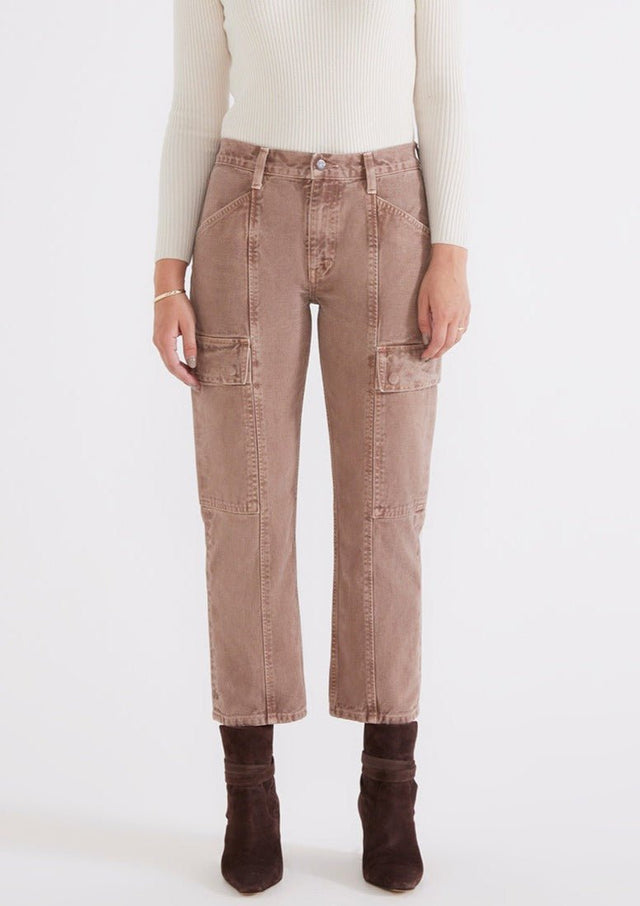 Pax Midrise Cargo - Mink - Veneka-Sustainable-Ethical-Bottoms-Etica Denim Drop Ship