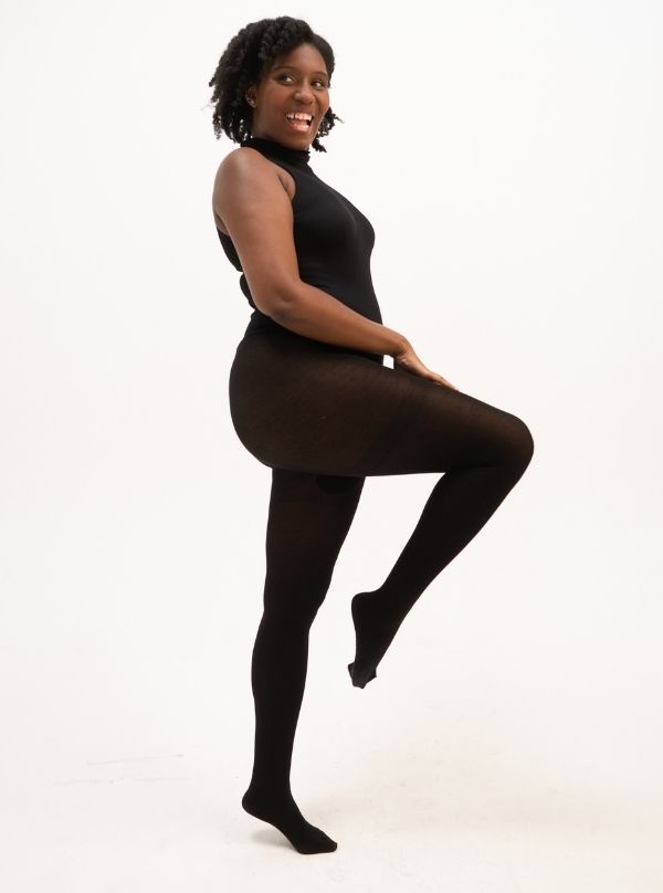 RevoTights in Black - Veneka-Sustainable-Ethical-Jewelry-Clovo Drop Ship