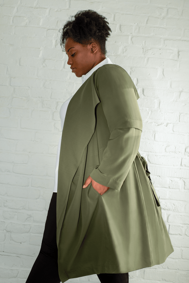 Riverside Jacket 2.0 in Army - Veneka-Sustainable-Ethical-Jackets-Hours Drop Ship