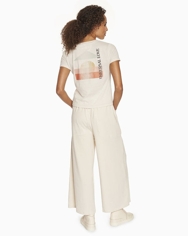 Rosalie Universal Love Tee in Moonbeam - Veneka-Sustainable-Ethical-Tops-YesAnd Drop Ship