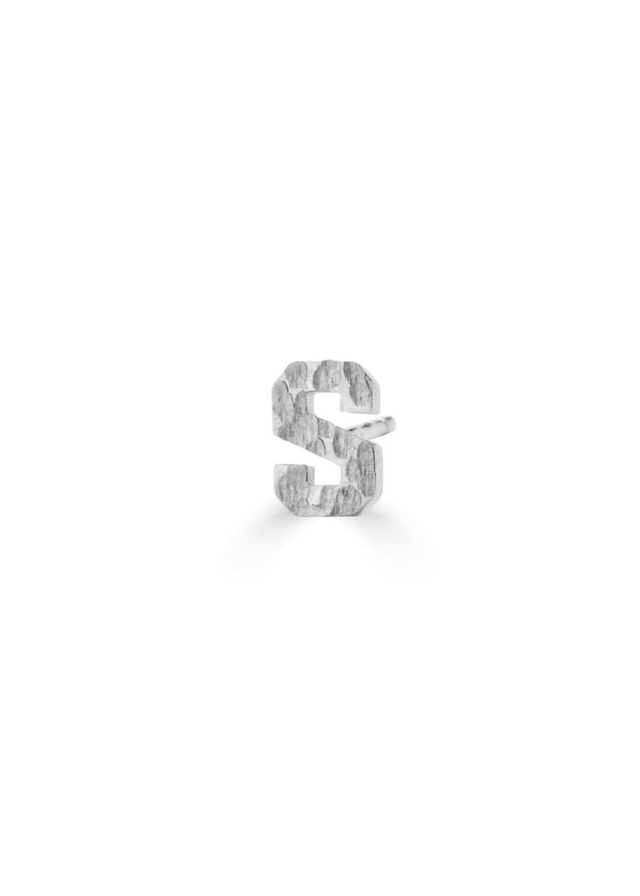 Single Earring in Recycled Silver - Veneka-Sustainable-Ethical-Jewelry-Nunchi Drop Ship
