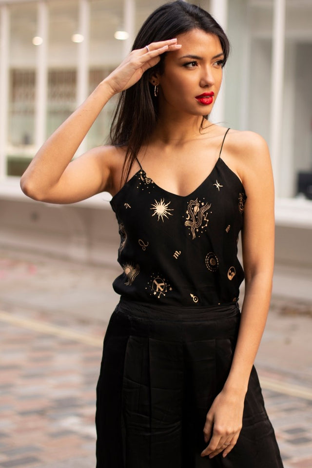 Slip Top in Cosmic Dreamer - Veneka-Sustainable-Ethical--Em & Shi Drop Ship