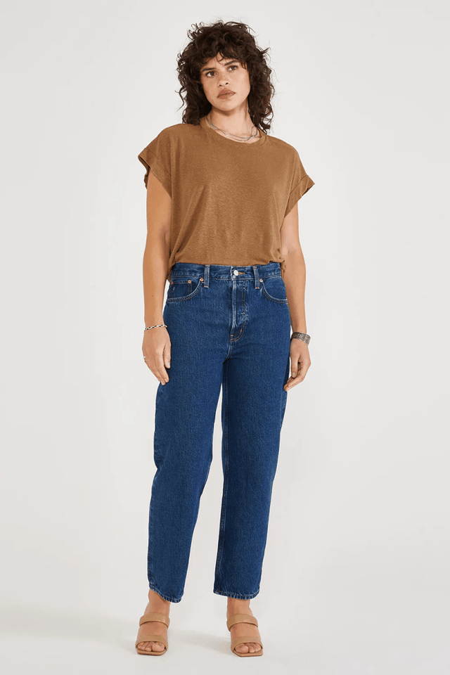 Tyler Vintage Straight Crop in Midnight Dive - Veneka-Sustainable-Ethical-Bottoms-Etica Denim Drop Ship
