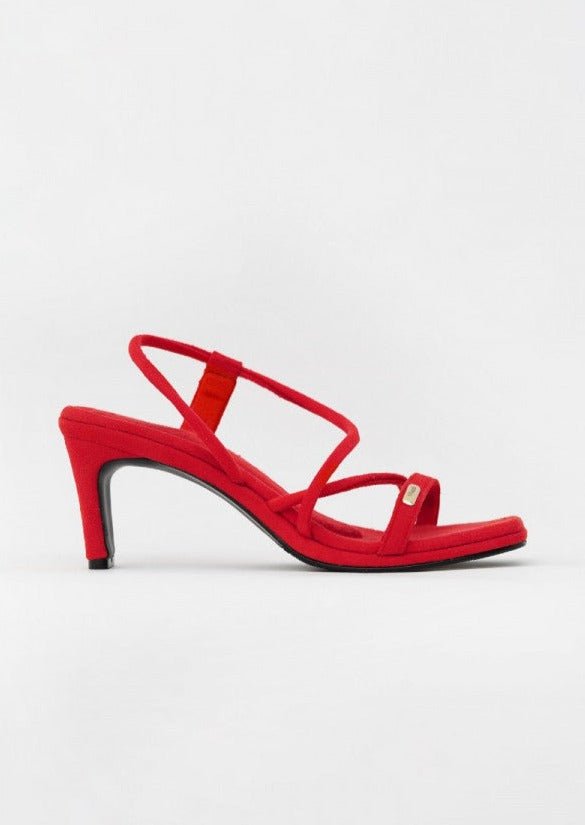 Vegas LAS High Heels in Ruby - Veneka-Sustainable-Ethical-Other-1 People Drop Ship