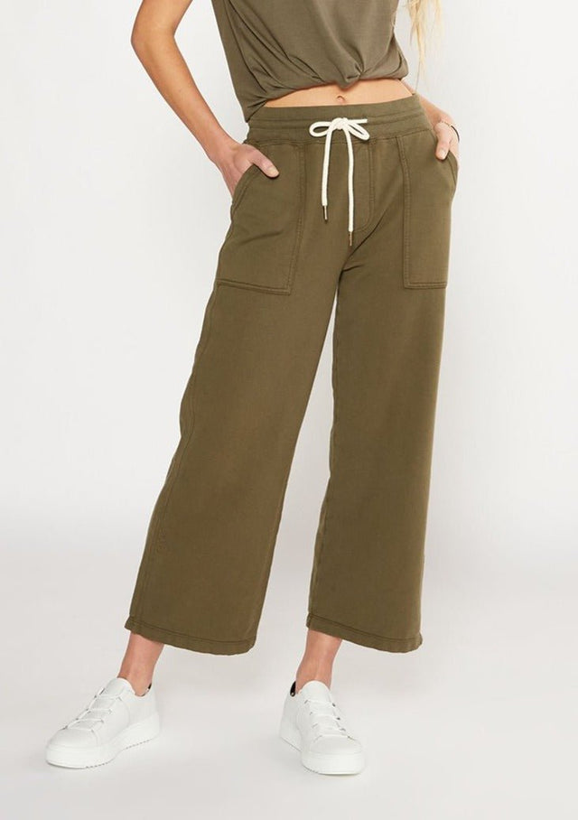 Vivian Wide Leg Sweatpant in Sea Turtle - Veneka-Sustainable-Ethical-Bottoms-Etica Denim Drop Ship