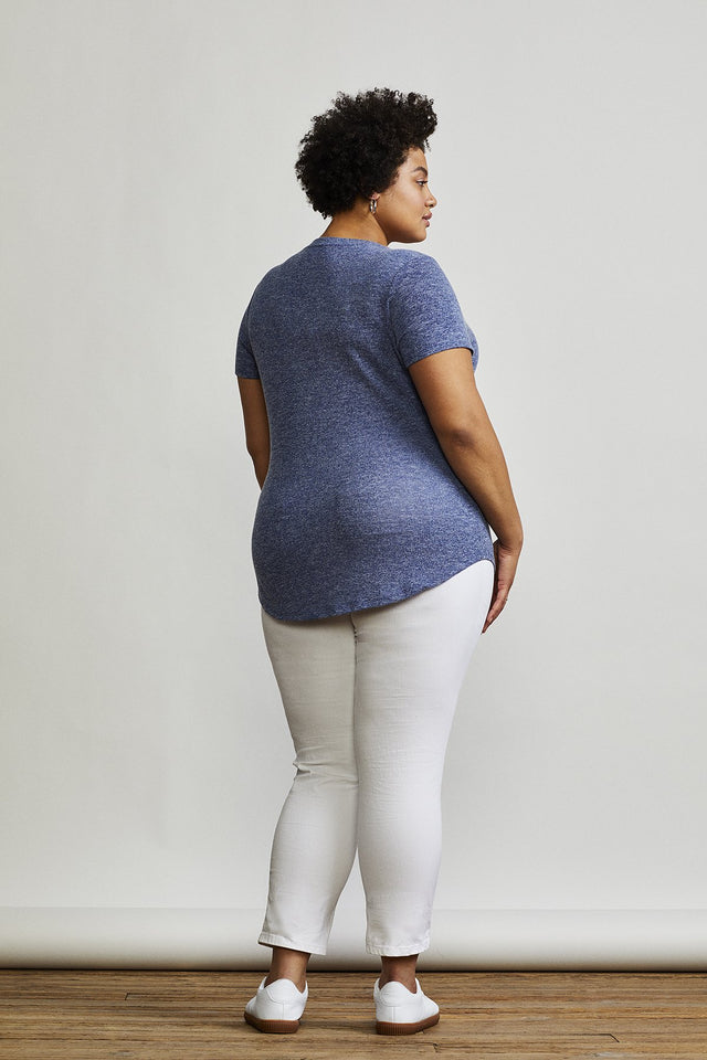 Foster Tee in Blue Marl