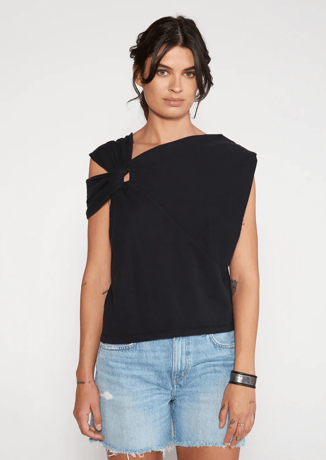 Addisan Knot Top in Black Beauty