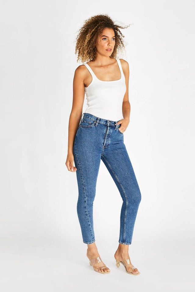 Alex High Rise Skinny With Twist Seam - Sequoia