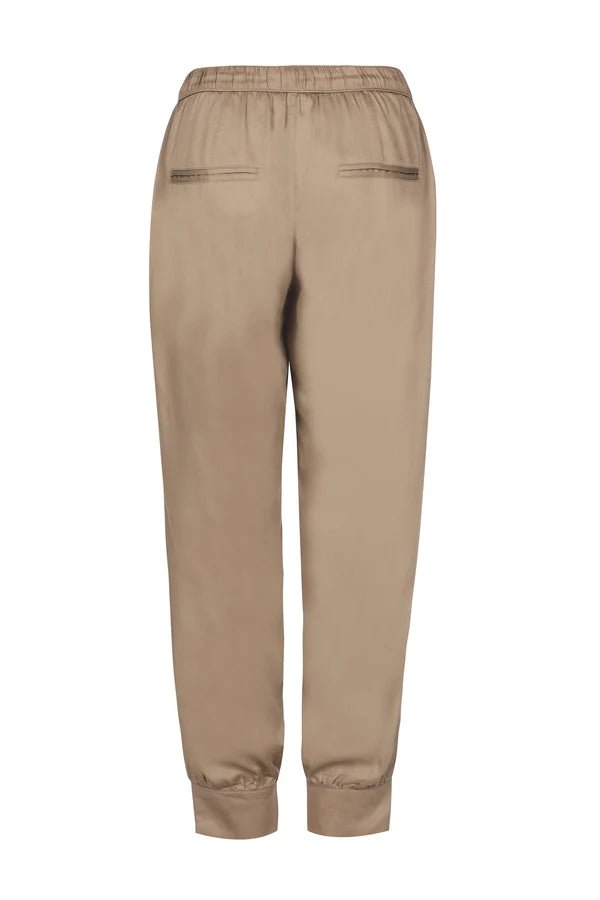 Allie Ankle Pants in Khaki - Veneka-Sustainable-Ethical-Bottoms-Neu Nomads Drop Ship