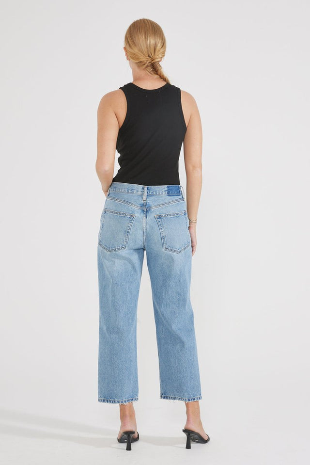 Altin Loose Fit Crop - Sea Wall - Veneka-Sustainable-Ethical-Denim-Etica Denim Drop Ship