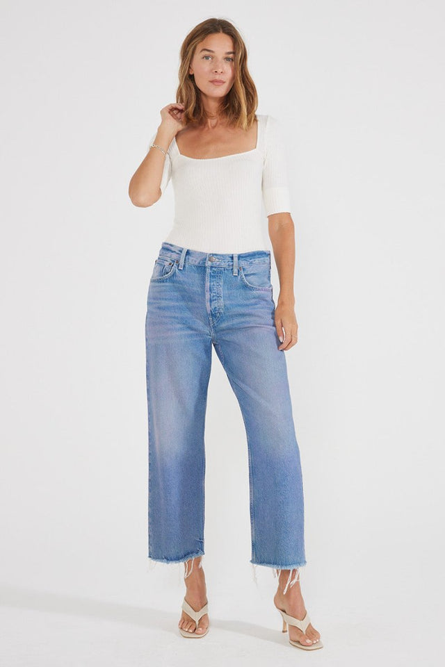 Altin Loose Fit Crop - Sunset Cliff - Veneka-Sustainable-Ethical-Denim-Etica Denim Drop Ship