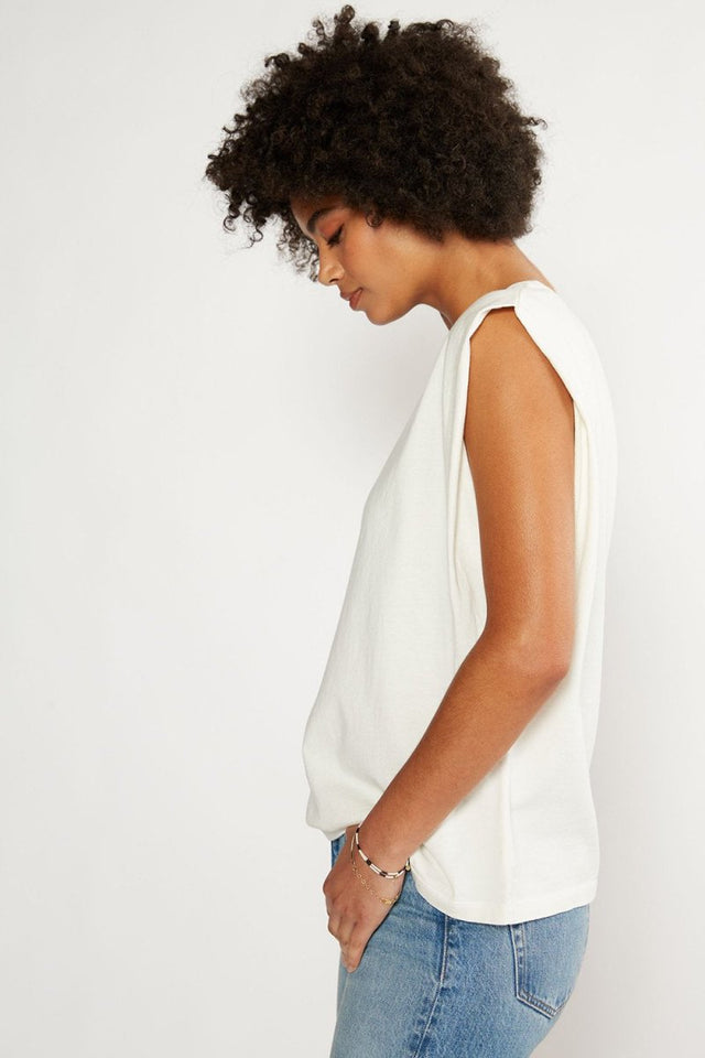 Anais Strong Shoulder in Cloud White