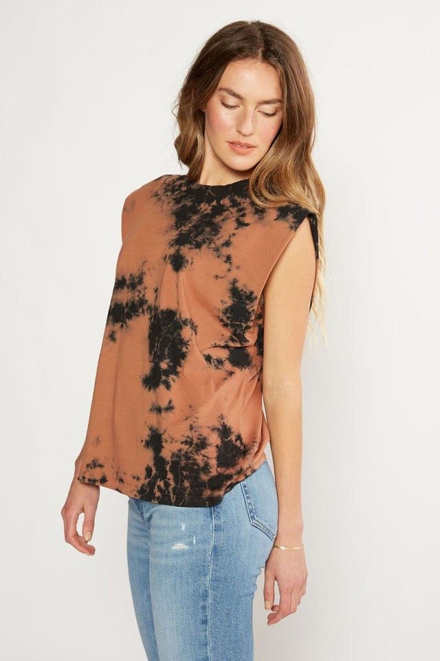 Anais Strong Shoulder in Redwood Pebble Tie Dye