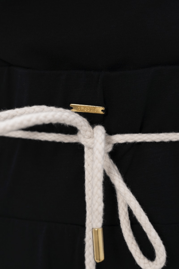 Ankara ESB Palazzo Jogger in Black Sand