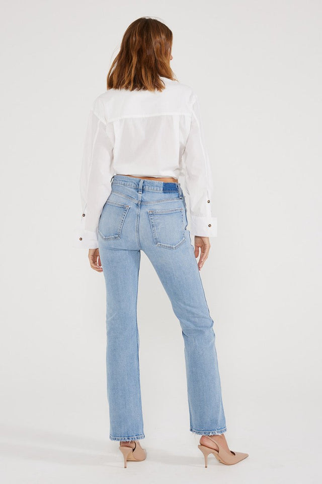Anya Modern Flare - River Cliff - Veneka-Sustainable-Ethical-Denim-Etica Denim Drop Ship