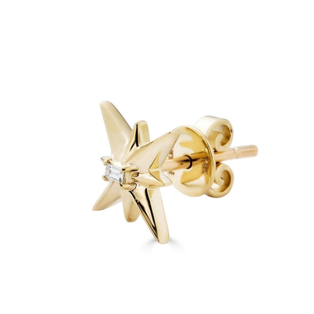 Aster Gold Sapphire Star Earrings