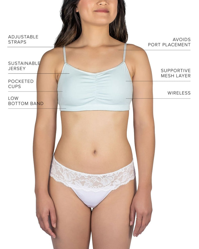 Astrid Jersey Bralette in Mist
