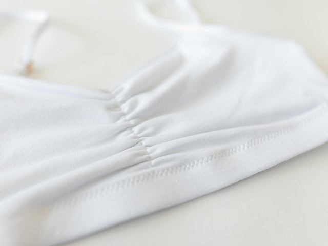 Astrid Jersey Bralette in White
