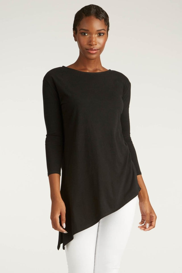 Asymmetrical Tunic in Black