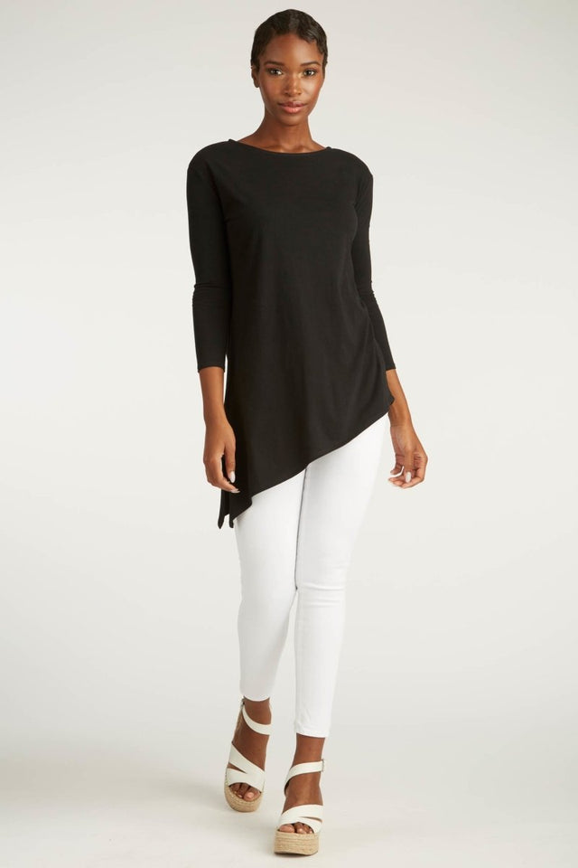 Asymmetrical Tunic in Black