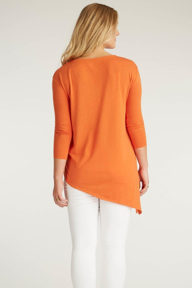 Asymmetrical Tunic in Papaya