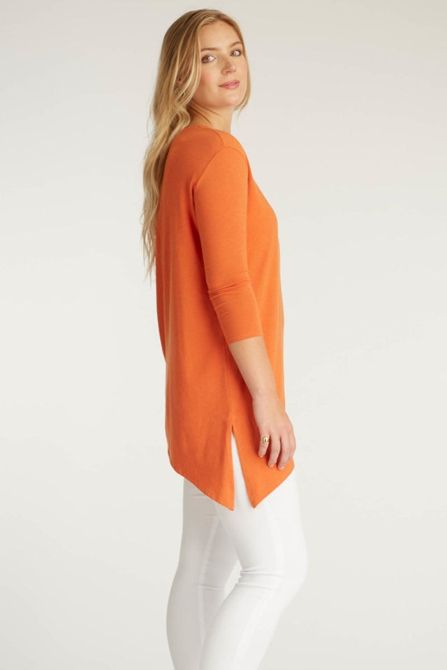Asymmetrical Tunic in Papaya