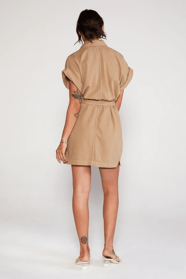 Austyn Safari Dress in Cuban Sand