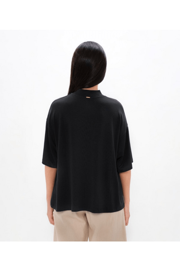 Beirut BEY Boxy Tee in Black Sand - Veneka-Sustainable-Ethical-Tops-1 People Drop Ship