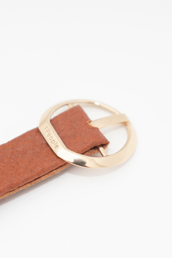 Berlin SXF Thin Belt in Canela - Veneka-Sustainable-Ethical-Bag-1 People Drop Ship
