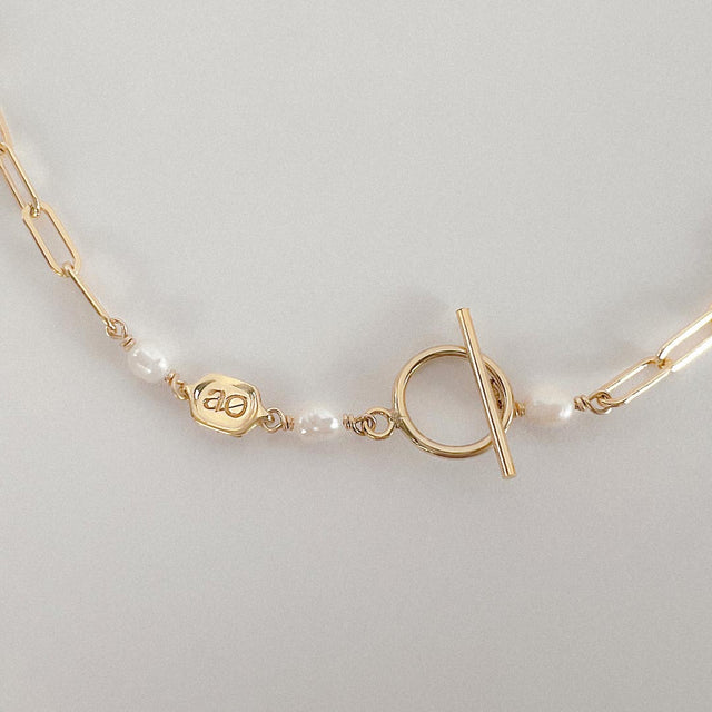 Billie Paper Clip Chain Necklace - Veneka-Sustainable-Ethical-Necklace-Astor & Orion Drop Ship