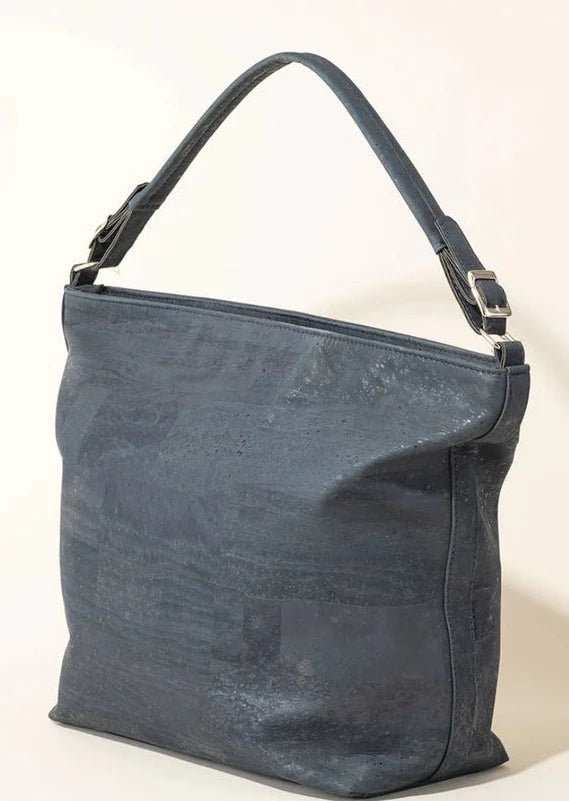 Boho Shoulder Bag in Natural - Veneka-Sustainable-Ethical-Bag-Tiradia Cork Drop Ship