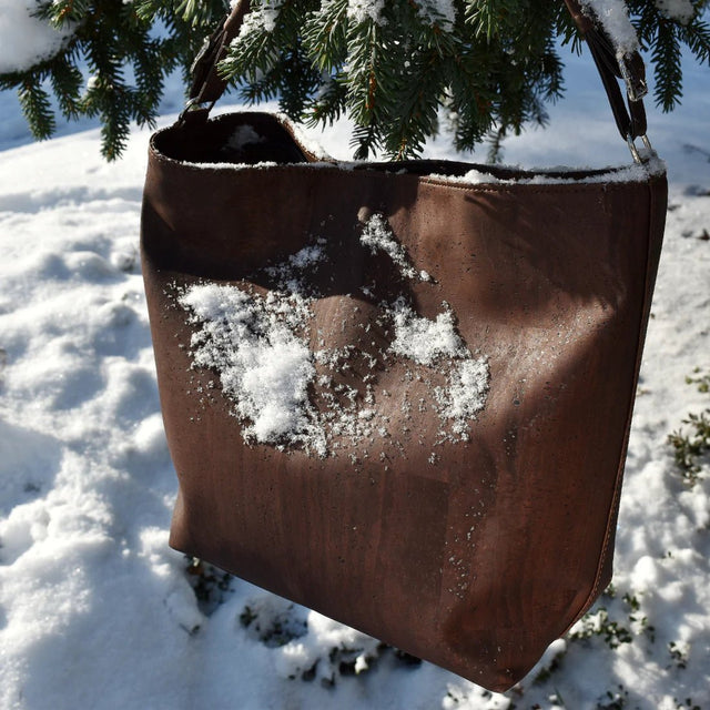 Boho Shoulder Bag in Navy - Veneka-Sustainable-Ethical-Bag-Tiradia Cork Drop Ship