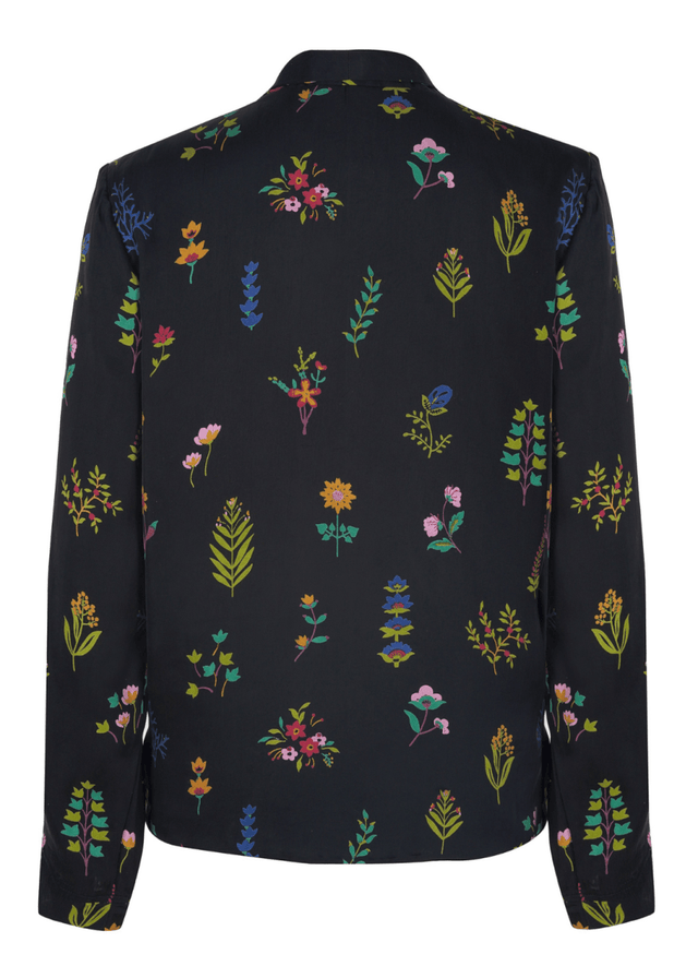 Botanica Blazer in Midnight - Veneka-Sustainable-Ethical-Jackets-Em & Shi Drop Ship