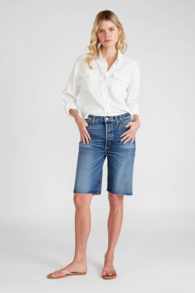 Brandy Long Short in Hot Springs - Veneka-Sustainable-Ethical-Bottoms-Etica Denim Drop Ship