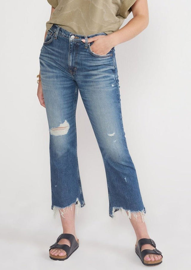 Brigitte Mid Rise Crop - Beach Break - Veneka-Sustainable-Ethical-Bottoms-Etica Denim Drop Ship