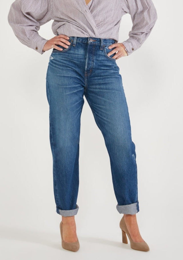 Bryce High Rise Boyfriend - Cedar Breaks - Veneka-Sustainable-Ethical-Bottoms-Etica Denim Drop Ship