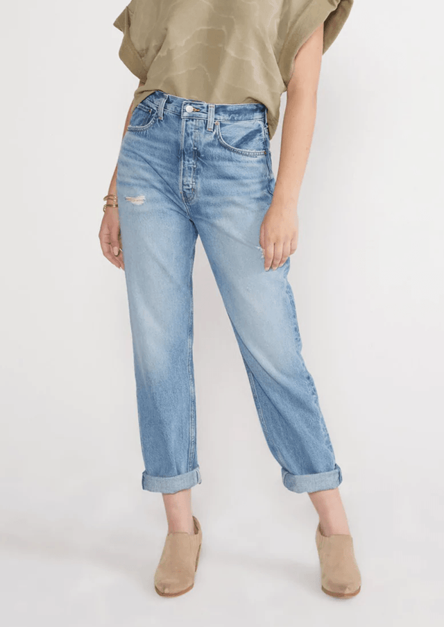 Bryce Pinch Waist Boyfriend in Canyon Reef - Veneka-Sustainable-Ethical-Bottoms-Etica Denim Drop Ship