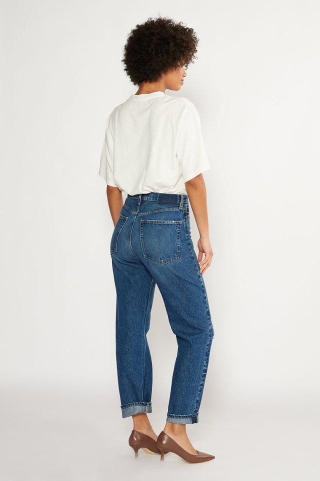 Bryce Pinch Waist Boyfriend in Wildwood - Veneka-Sustainable-Ethical-Bottoms-Etica Denim Drop Ship