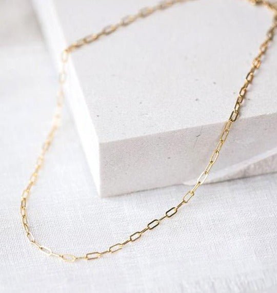 Cable Chain Choker - Veneka-Sustainable-Ethical-Jewelry-Elisha C 30 Drop Ship