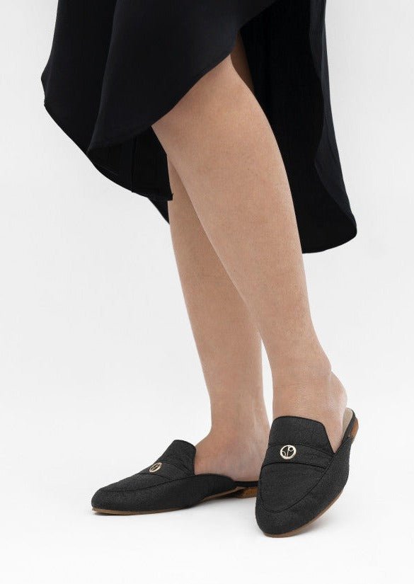 Cairo CAI Mules in Charcoal - Veneka-Sustainable-Ethical-Other-1 People Drop Ship